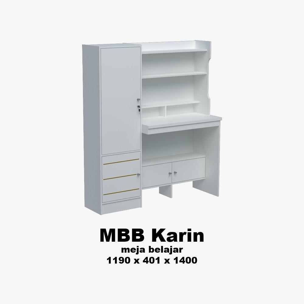 MEJA BELAJAR MEJA TULIS OLYMPIC MINIMALIS MBB BELLA MBB KARIN LEMARI BUKU SERBAGUNA