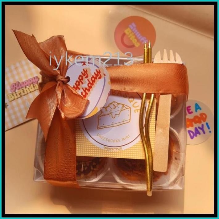 

ZMUFF BITES MINI BURNT BASQUE CHEESECAKE WITH MATCHA|(TANPA PO)HAMPERS BIRTHDAY DLL (BACA DESKRIPSI)