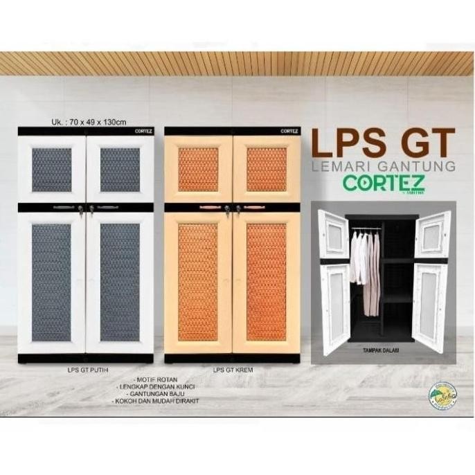 LEMARI PAKAIAN PLASTIK TABITHA CORTEZ GANTUNG KUNCI LPS GT TABITHA ORIGINAL LEMARI PLASTIK CORTEZ