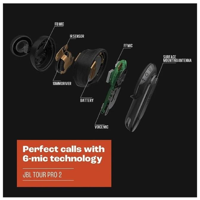Murah Jbl Tour Pro 2 Earbuds Tws Wireless Noise Cancelling With Smart Case