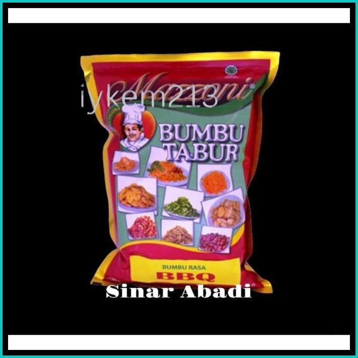 

BUMBU TABUR MAZZONI ANEKA RASA 1KG / BUMBU TABUR BALADO/JAGUNG MANIS/KEJU/SAPI PANGGANG/BBQ/AYAM BAWANG