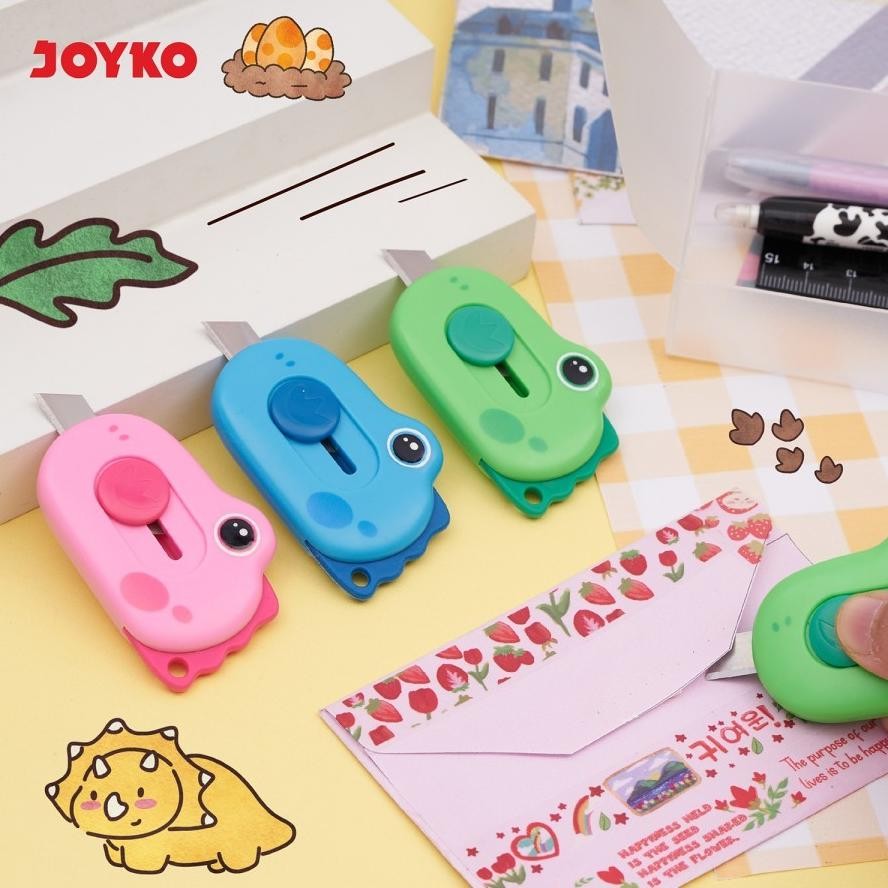 

Promo Meriah er-56 JOYKO CU0520 Mini Cutter Pisau Pemotong / Kater Anak Model Dino Fanci Murah Sale