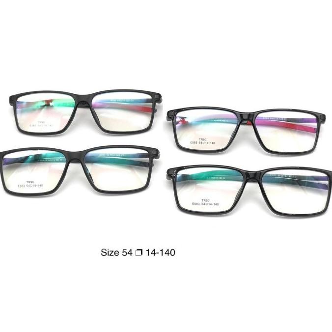 ready  Frame Kacamata E083 Sporty Pria kotak E083