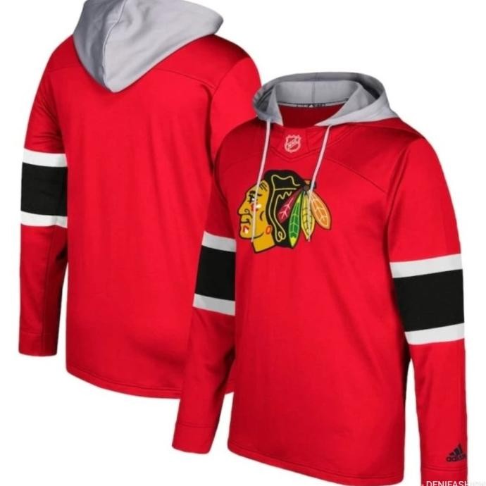 SWEATER NHL ORIGINAL ADIDAS CHICAGO BLACKHAWKS JAKET HOKI HOCKEY HOODIE