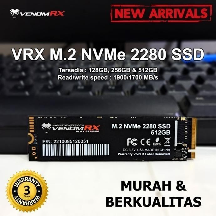 SSD VenomRX VRX 2TB 1TB 512GB 256GB NVMe - M2.2280 NVMe VenomRX