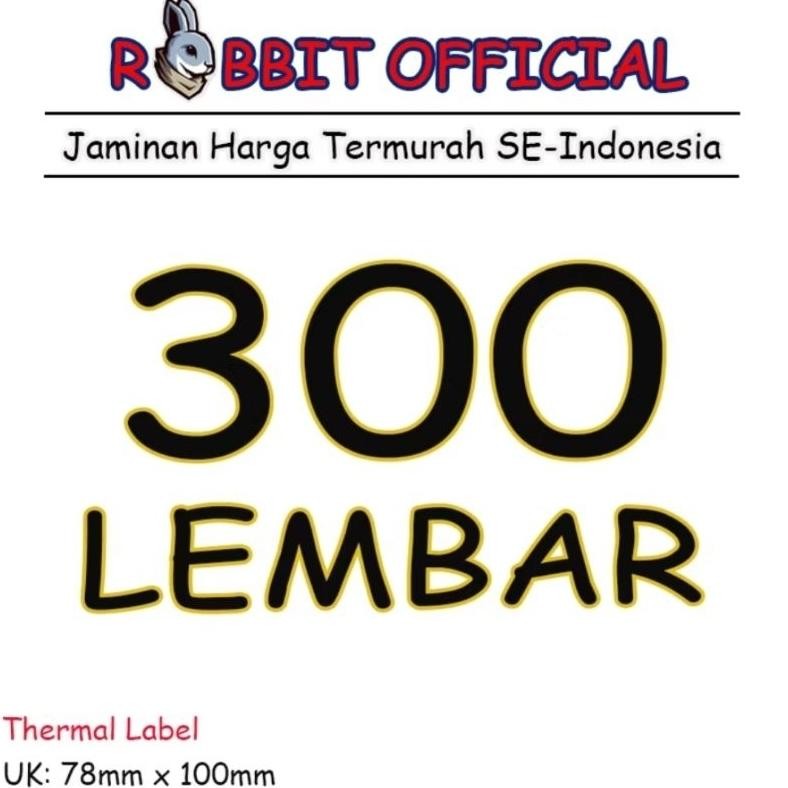 

ryu-56 ss-64 LABEL THERMAL 78 x 100 KERTAS STIKER BARCODE 78x100mm ISI 300 PCS Terlaris Terlaris