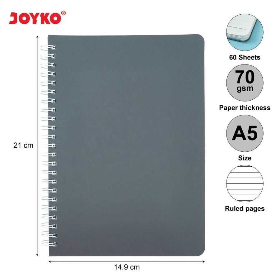 

JPF-1015 Ah67 Ruled Notebook Diary JOYKO A5 60 Sheets Garis / Buku Tulis Catatan Agenda Bergaris NB-690 Premium Berkualitas