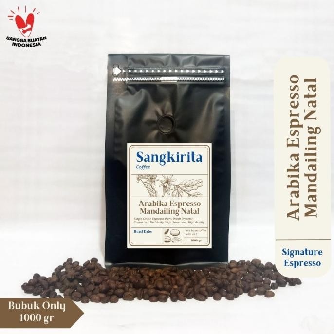 

Murah Kopi Bubuk Arabika Espresso Mandailing Natal 1000 Gr