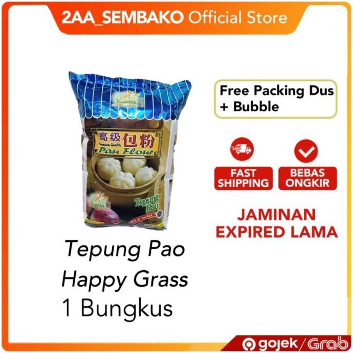 

Grosir Tepung Pao Premium Quality Happy Grass/Tepung Bakpao Happy Grass 1,2Kg