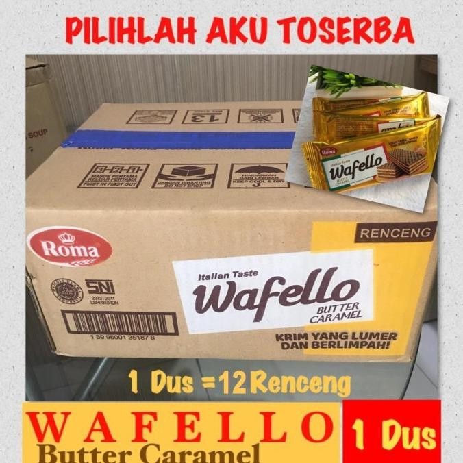 

Murah Roma Wafello Butter Caramel 17 Gr - ( Harga 1 Dus Isi 12 Renceng )