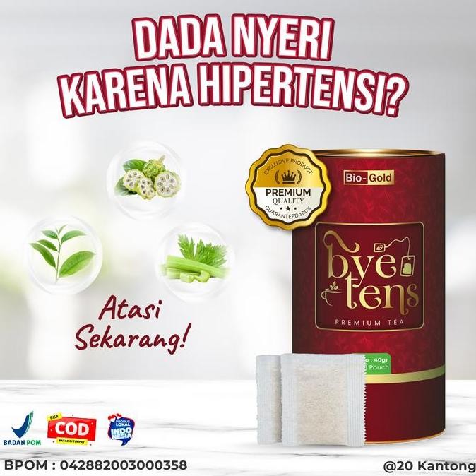 

Grosir Paket 3 Kaleng Teh Bye Tens Premium Tea Hipertensi Dengan Mengkudu, Teh Hijau, Dan Seledri Untuk Menurunkan Tekanan Darah Tinggi Isi 20 Kantong