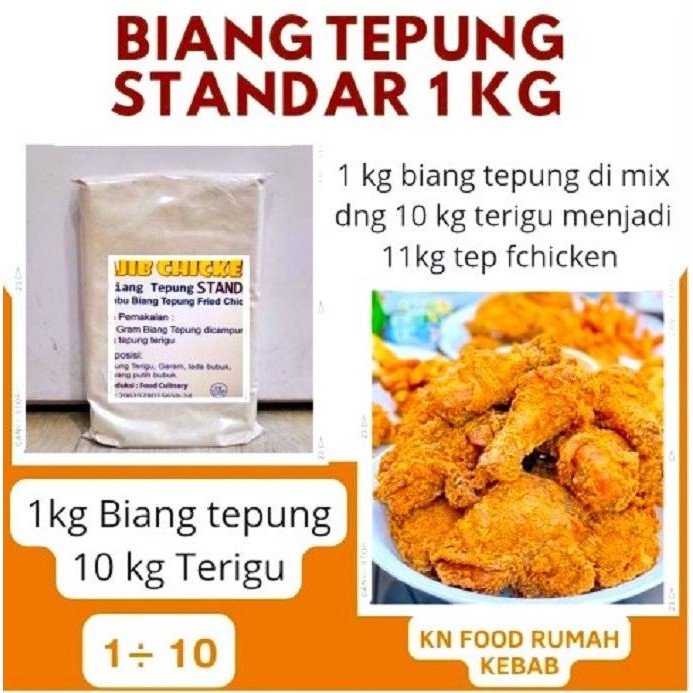 

Sale Biang Tepung Standar 10 Kg- Tepung Ayam Geprek Krispy - Only Grab