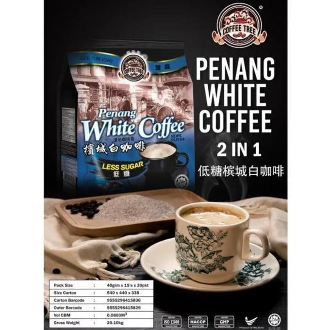 

Grosir Coffee Tree Penang White Coffee Less Sugar/Kopi Malaysia Kurang Gula