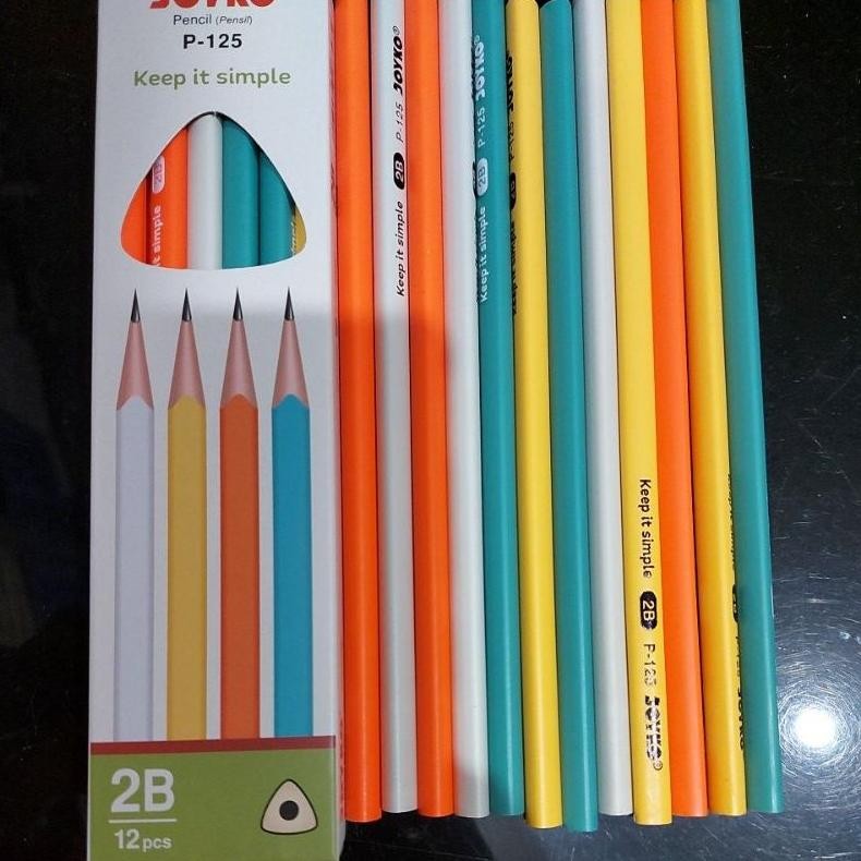 

PENCIL P-125 2B JOYKO( TERTERA HARGA 4 LUSIN 48PCS)