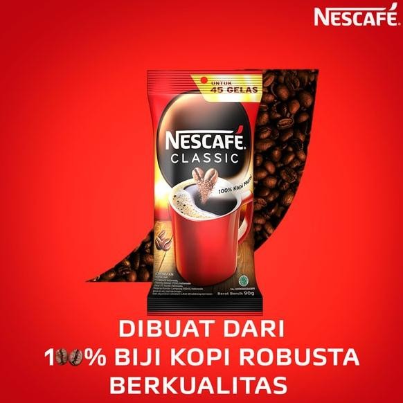 

Grosir Nescafe Classic Kopi Instan Bubuk Kopi Hitam Sachet Bag 90G X 3Pcs