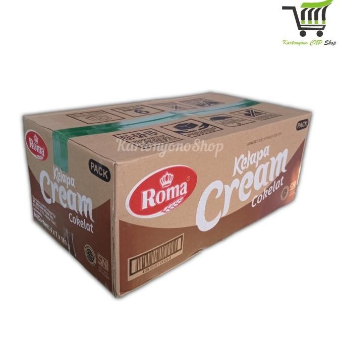 

Promo Snack Roma Kelapa Cream Cokelat Per Dus Isi 4 Pak X 7 Bungkus - Grosir