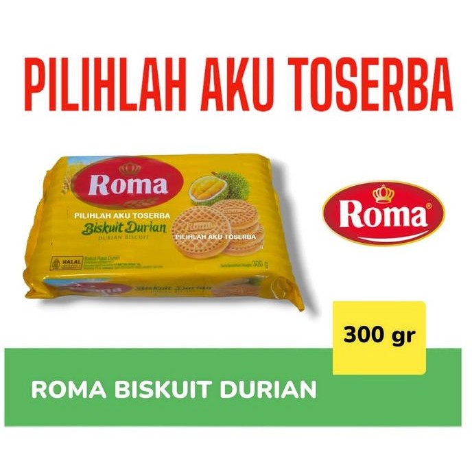 

Promo Biskuit Roma Durian 300 Gram - ( Harga 1 Dus )