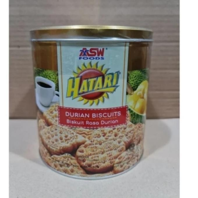 

Promo Asw Hatari Durian Biscuits / Biskuit Rasa Durian Kaleng 325 Gram