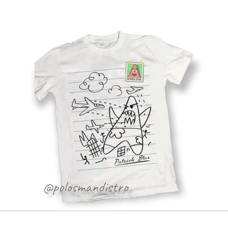 Kaos Tanda Tangan Patrick, Kaos Lucu Spongebob Dewasa