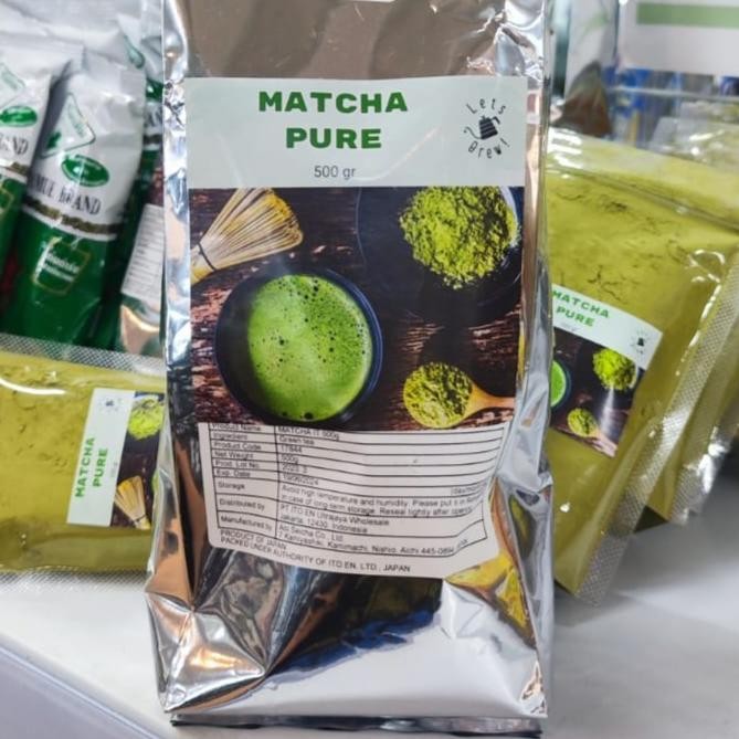 

Promo Matcha Pure Repack 500Gr | Matcha Jepang Asli Murni Tanpa Campuran