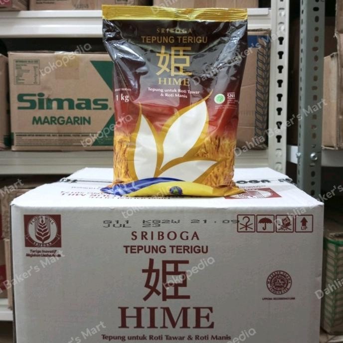

Grosir Tepung Terigu Sriboga Hime 1 Kg X 10 / Dus Khusus Gojek/Grab Instant