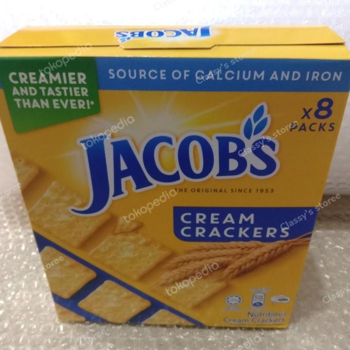 

Grosir Original Cream Crackers Jacobs Cracker 8 Pek/ Biskuit Gandum