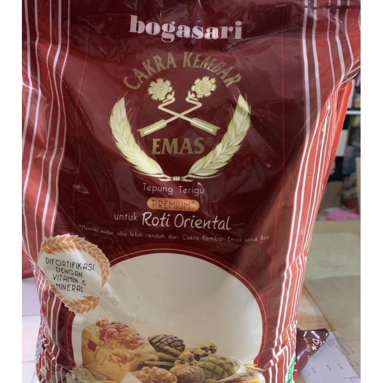 

Sale Bogasari Cakra Kembar Roti Oriental 5 Kg Bag / Cakra Kembar Emas Tepun