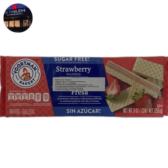 

Grosir Voortman Sugar Free Strawberry Wafers 255 Gr