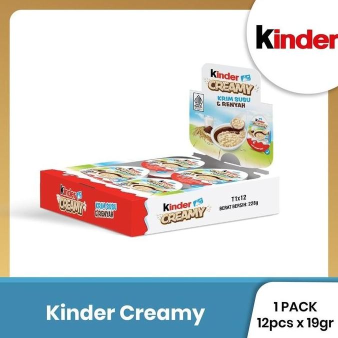 

Grosir Kinder Creamy Pack 12 Pcs