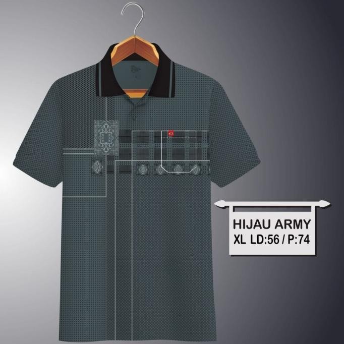 Laris Kaos Korea Kaos Kerah Pria Saku Dewasa Motip Crocodile Bahan Adem
