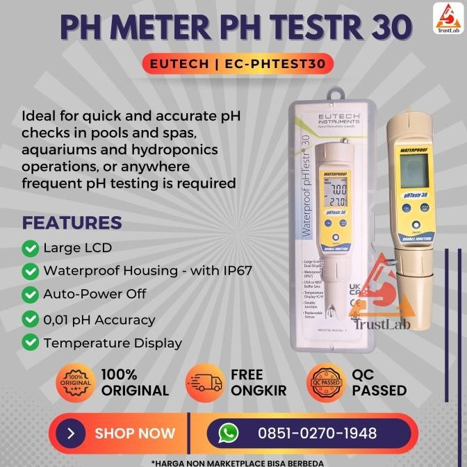 PH Meter PH Testr 30 Eutech | Ph Meter PH Tester 30 Eutech