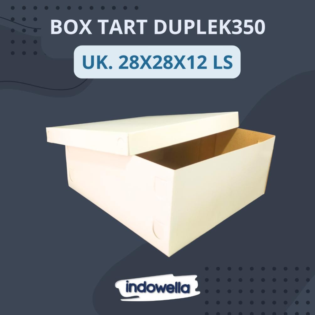 

If56 Box Kue Tart Duplek350 Putih Ls
