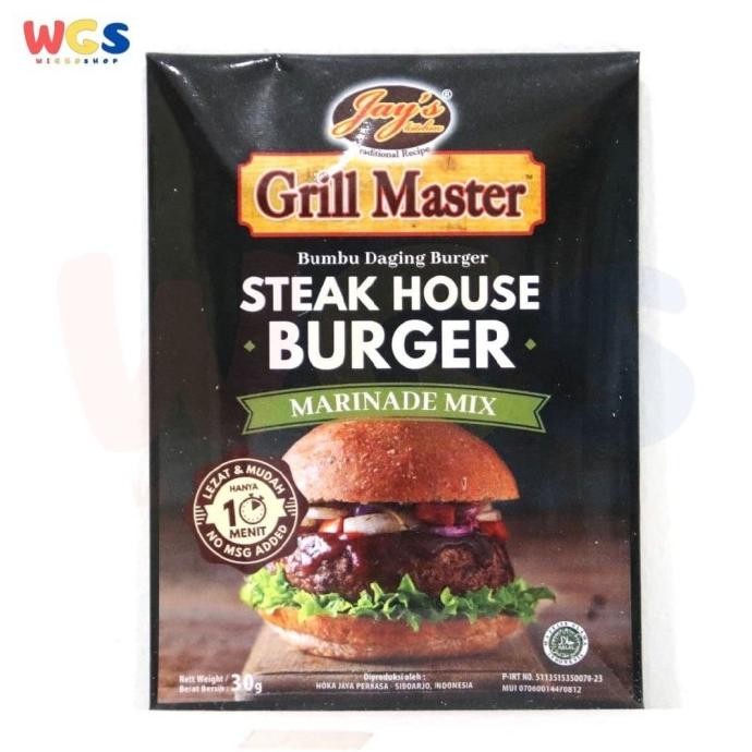 

Jays Grill Master Steak House Burger Bumbu Daging Burger 30 gr nUg