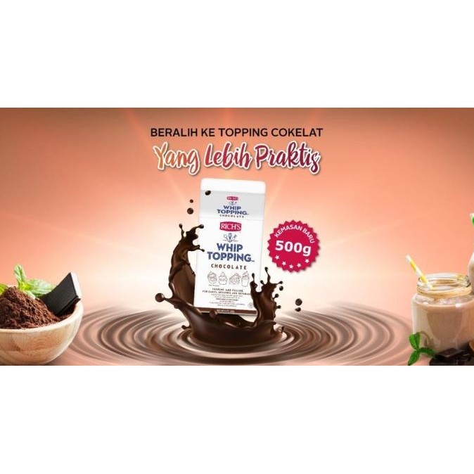 

RICH'S COKELAT WHIP TOPPING 500GR / WHIPCREAM RASA COKELAT nUg