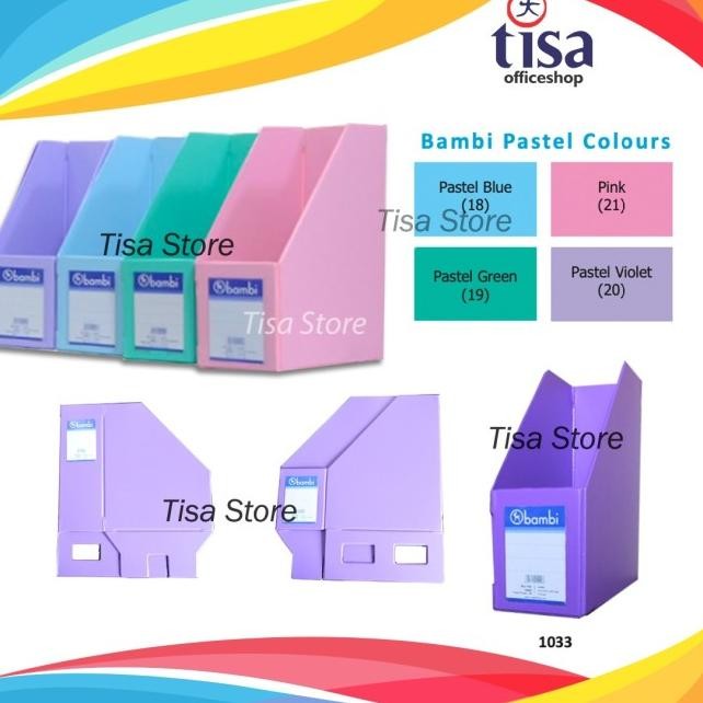 

Bo File Bambi 1033 Lanated Pvc Magazine File 115Mm Patel Colour