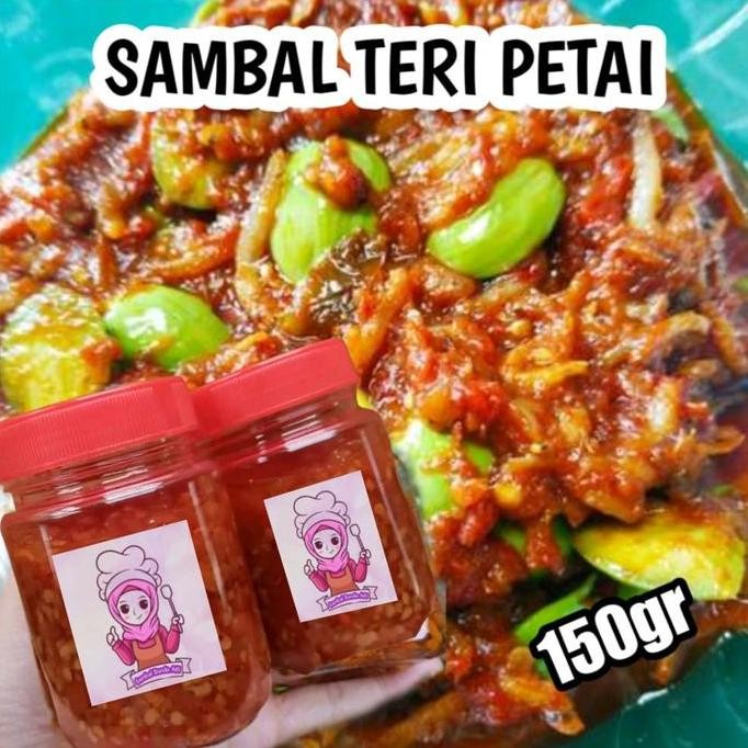 

[150 GRAM] SAMBAL TERI PETE BUNDA ALFI Ayam Cumi Food Balado nUg