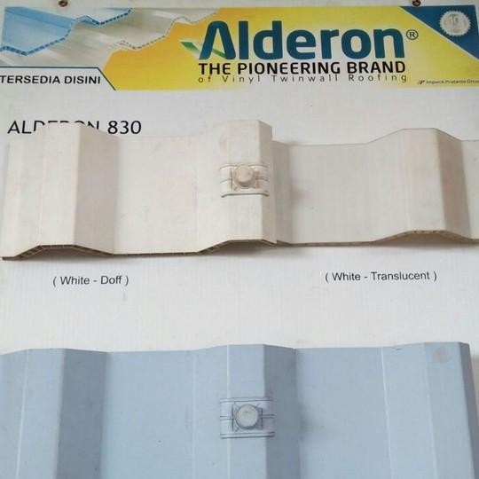 Atap Upvc Alderon Asli 10Mm Translucent Original Dan Terpercaya