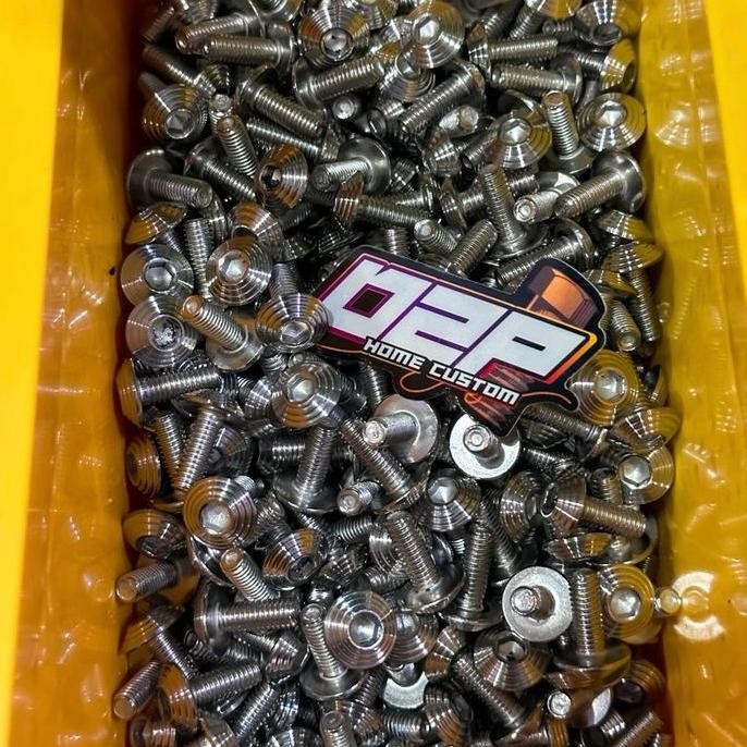 Promo Baut Body Satria Fu 150 L Stainless Custom Handmade Model Titanium Spiral Pyramid