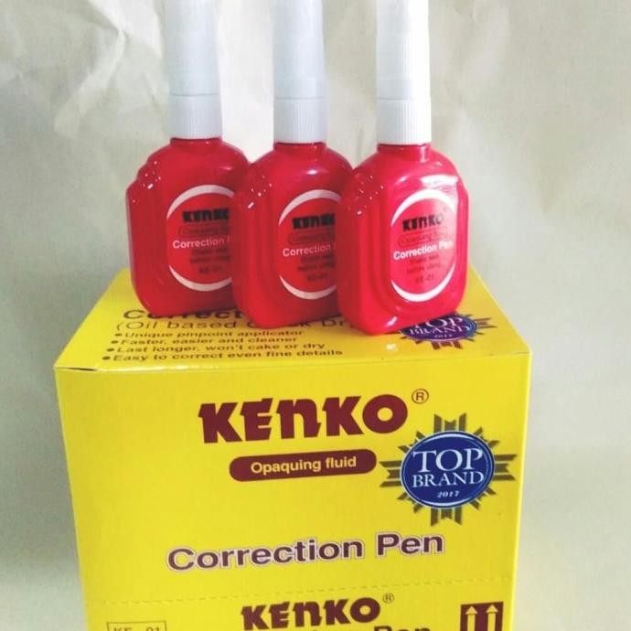 

ASLI CORRECTION PEN KENKO KE-01/ TIP EX BOTOL MERAH