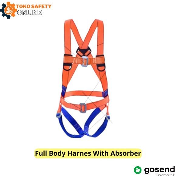 Miliki Full Body Harness Double Lanyard Absorber - Harness Double Hook Lanyard + Absorber