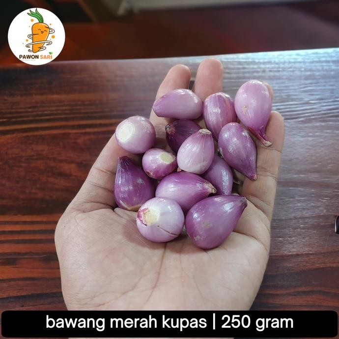 

bawang merah kupas 250gram nUg