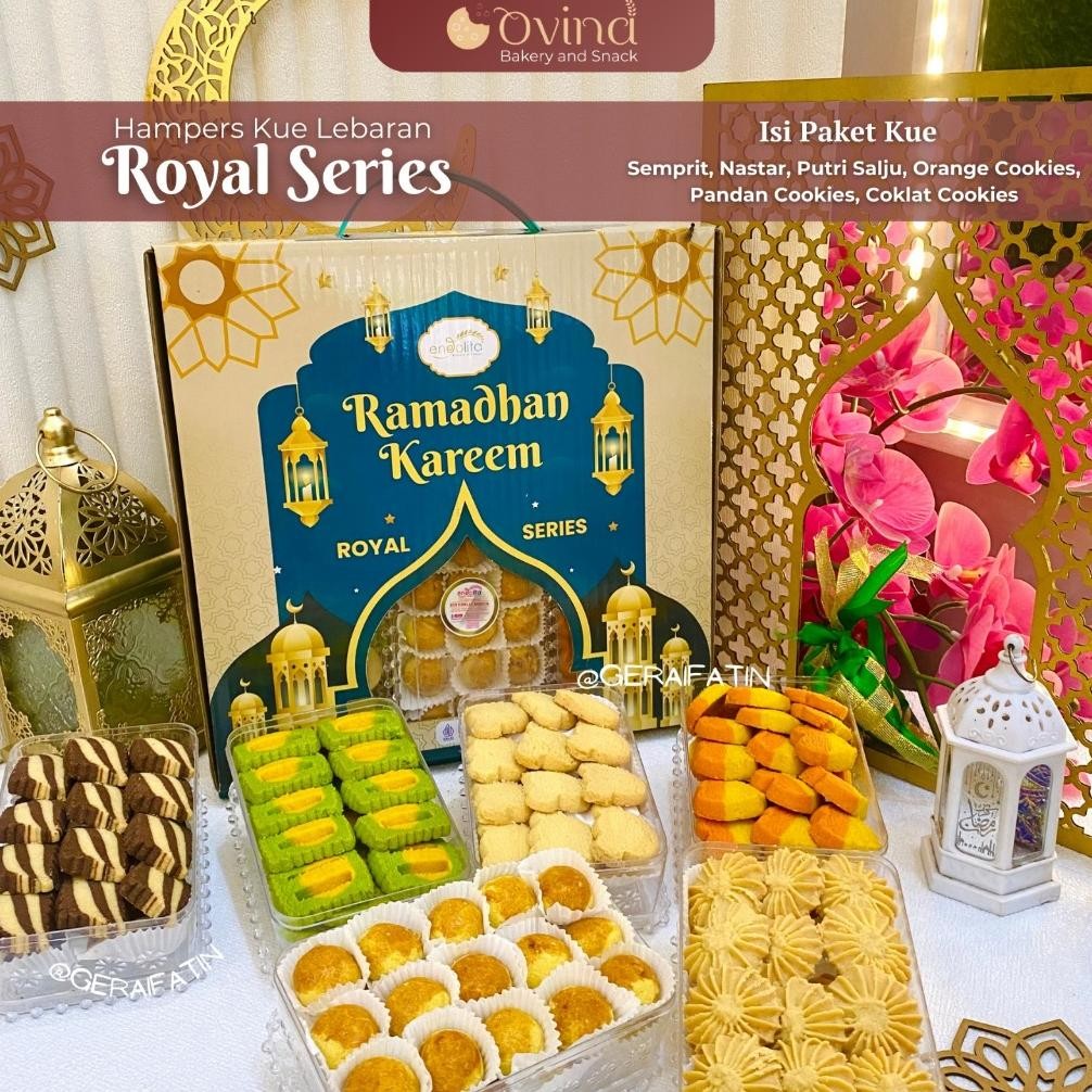 

KUE KERING LEBARAN 2025 PAKET BERKAH ISI 6 TOPLES BELLAROSA / PAKET KUE KERING Dibuat Tahun 2025