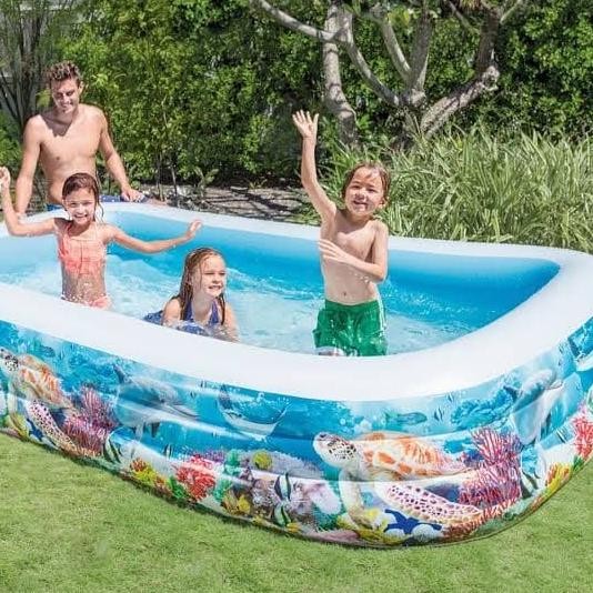 Promo Kolam Intex 3 Meter - Kolam Renang Anak Ukuran Besar Bonus Pepampung