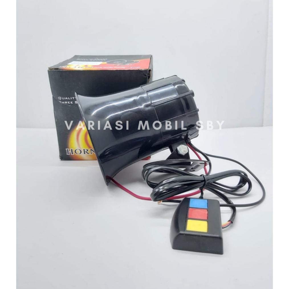 Klakson Toa Polisi Patwal Sirine 3 Suara - KLAKSON TOA 3 SUARA Daseng original universal motor mobil