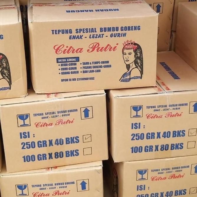 

Terbaru! Tepung Serbaguna Citra Putri 250 Gram ( 1 Dus Isi 40 Bks X 250 Gram )