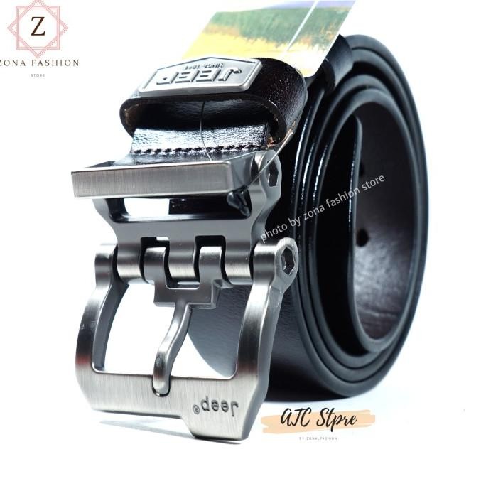 Ori - IKAT PINGGANG PRIA GESPER SABUK KULIT ASLI JEEP PREMIUM