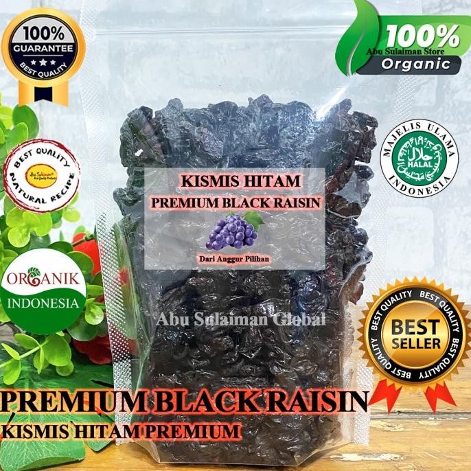 

Raisin Black Organic Permium 250 Gram / Kismis Hitam Organik 250g nUg