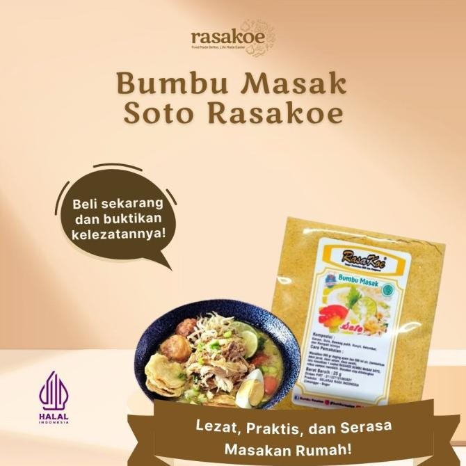 

Bumbu Masak RasaKoe Soto Non MSG nUg