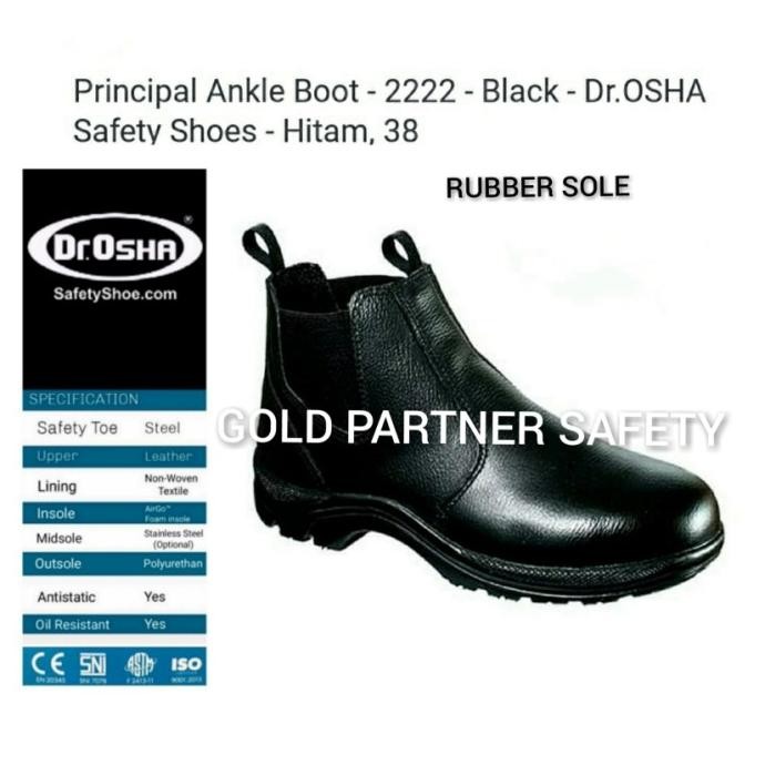 Diskon Safety Shoes Dr Osha 2222 Principal Ankle Boots % Original Rubber