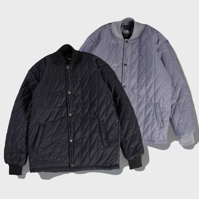 [N01162] Jaket Bomber Puffer Quilt Motif Distro